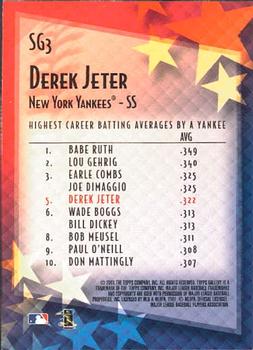 2001 Topps Gallery - Star Gallery #SG3 Derek Jeter  Back