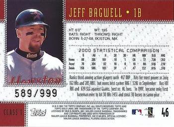 2001 Topps Gold Label - Class 1 Gold #46 Jeff Bagwell  Back