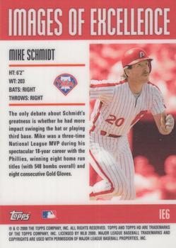 2001 Topps HD - Images of Excellence #IE6 Mike Schmidt Back