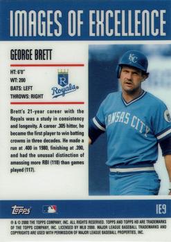 2001 Topps HD - Images of Excellence #IE9 George Brett Back