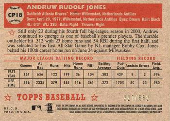 2001 Topps Heritage - Chrome #CP18 Andruw Jones  Back