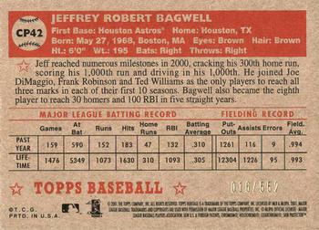 2001 Topps Heritage - Chrome #CP42 Jeff Bagwell  Back