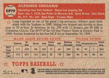 2001 Topps Heritage - Chrome #CP79 Alfonso Soriano  Back