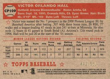 2001 Topps Heritage - Chrome #CP109 Victor Hall  Back