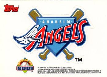 2001 Topps Opening Day - Stickers #NNO Anaheim Angels  Front