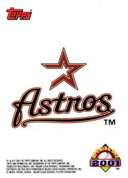 2001 Topps Opening Day - Stickers #NNO Houston Astros  Front