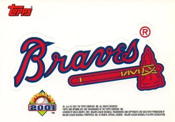 2001 Topps Opening Day - Stickers #NNO Atlanta Braves  Front