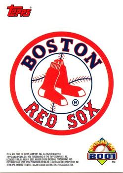2001 Topps Opening Day - Stickers #NNO Boston Red Sox  Front