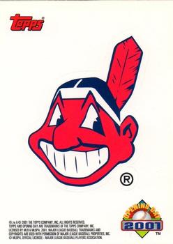 2001 Topps Opening Day - Stickers #NNO Cleveland Indians  Front