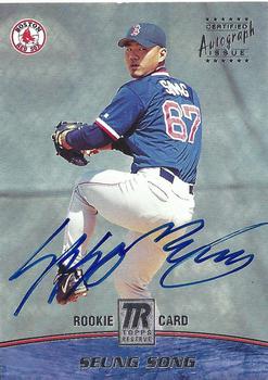 2001 Topps Reserve - Rookie Autographs #TRA-43 Seung Song Front