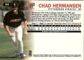 1999 Fleer Tradition Update #U-8 Chad Hermansen Back