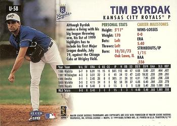 1999 Fleer Tradition Update #U-58 Tim Byrdak Back