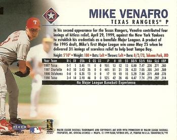 1999 Fleer Tradition Update #U-45 Mike Venafro Back