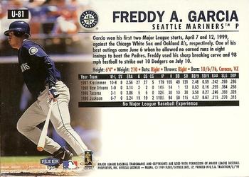 1999 Fleer Tradition Update #U-81 Freddy Garcia Back