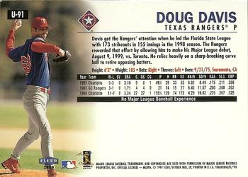 1999 Fleer Tradition Update #U-91 Doug Davis Back