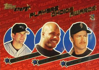 2001 Topps Stars - Player's Choice Awards #PCA7 Todd Helton / Barry Bonds / Jeff Kent Front