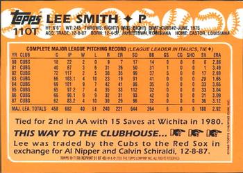 2001 Topps Traded & Rookies - Gold #T130 Lee Smith Back