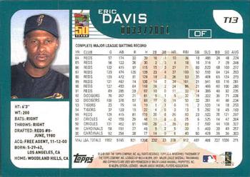 2001 Topps Traded & Rookies - Gold #T13 Eric Davis Back