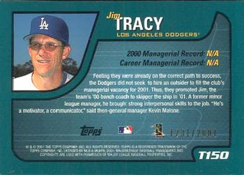 2001 Topps Traded & Rookies - Gold #T150 Jim Tracy Back
