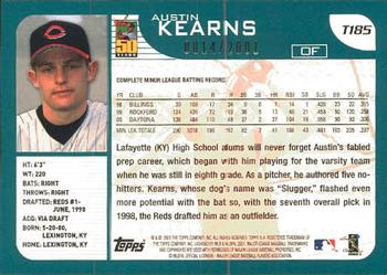 2001 Topps Traded & Rookies - Gold #T185 Austin Kearns Back