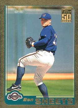 2001 Topps Traded & Rookies - Gold #T206 Ben Sheets Front