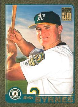 2001 Topps Traded & Rookies - Gold #T207 Eric Byrnes Front