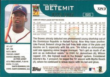 2001 Topps Traded & Rookies - Gold #T213 Wilson Betemit Back