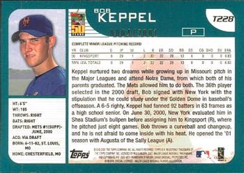 2001 Topps Traded & Rookies - Gold #T228 Bob Keppel Back