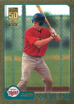 2001 Topps Traded & Rookies - Gold #T235 Justin Morneau Front
