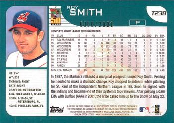 2001 Topps Traded & Rookies - Gold #T238 Roy Smith Back
