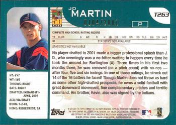2001 Topps Traded & Rookies - Gold #T263 J.D. Martin Back