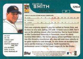 2001 Topps Traded & Rookies - Gold #T264 Chris Smith Back