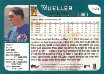 2001 Topps Traded & Rookies - Gold #T43 Bill Mueller Back