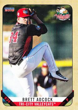 2016 Choice Tri-City ValleyCats #01 Brett Adcock Front