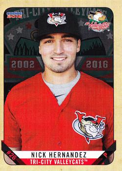 2016 Choice Tri-City ValleyCats #04 Nick Hernandez Front