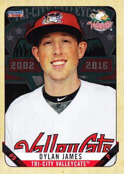 2016 Choice Tri-City ValleyCats #07 Dylan James Front