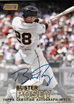 2016 Stadium Club - Autographs Gold #SCA-BP Buster Posey Front