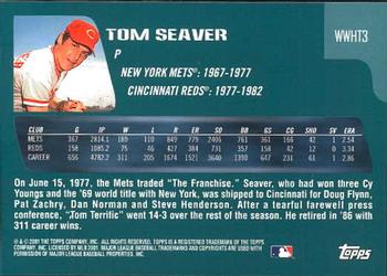 2001 Topps Traded & Rookies - Who Would Have Thought #WWHT3 Tom Seaver Back