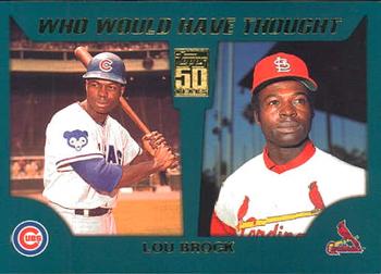 2001 Topps Traded & Rookies - Who Would Have Thought #WWHT9 Lou Brock Front