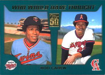 2001 Topps Traded & Rookies - Who Would Have Thought #WWHT12 Rod Carew Front
