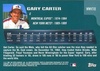 2001 Topps Traded & Rookies - Who Would Have Thought #WWHT18 Gary Carter Back
