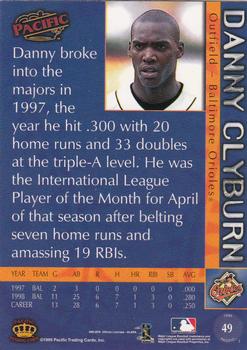 1999 Pacific #49 Danny Clyburn Back