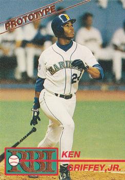 1991 RBI Magazine Prototype #4P Ken Griffey Jr. Front