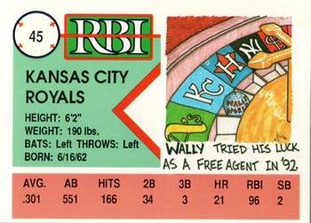 1992 RBI Magazine #45 Wally Joyner Back