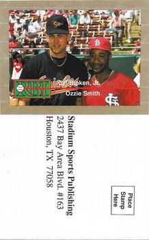 1992 RBI Magazine #NNO Ozzie Smith / Cal Ripken Jr. Front