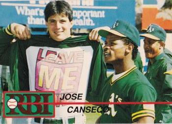 1992 RBI Magazine #3 Jose Canseco Front
