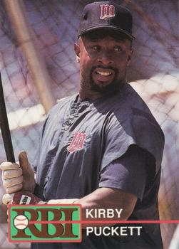 1992 RBI Magazine #22 Kirby Puckett Front