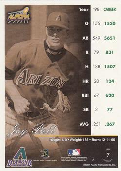 1999 Pacific Aurora #7 Jay Bell Back