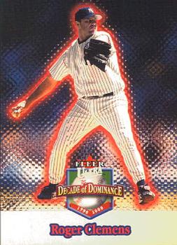 2001 Ultra - Decade of Dominance #14DD Roger Clemens  Front