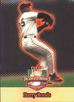 2001 Ultra - Decade of Dominance #1DD Barry Bonds  Front